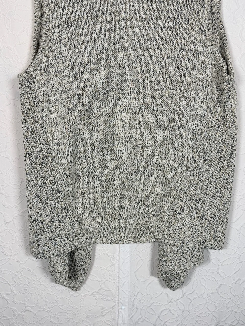 Jones New York Open Front Knit Cardigan Shawl Collar Vest Sz XL